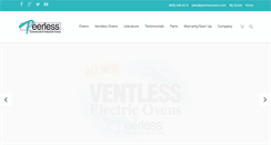 Desktop Screenshot of peerlessovens.com